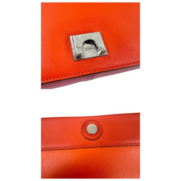 Celine Frame Two Toned Leather Shoulder Bag - Picture 8 of 8